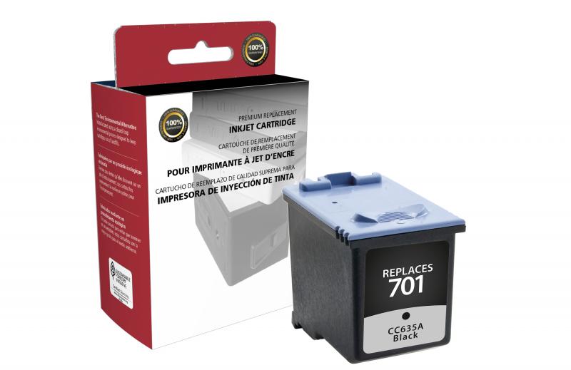 Clover Remanufactured Black Ink Cartridge for HP CCC635A (HP 701) - GreenLine Paper Company