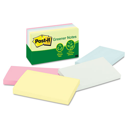 Post-It 3x5" Pastels Recycled Paper Notes