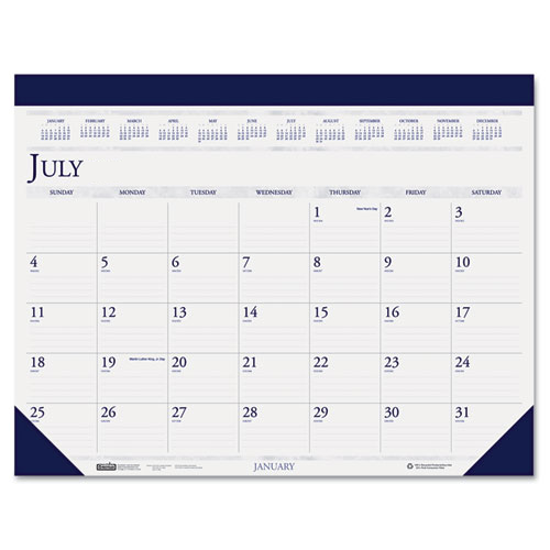 HOD155 Academic Desk Pad Calendar