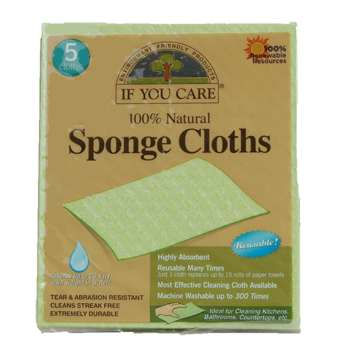 Natural Sponge Cloths - Reusable Many Times!