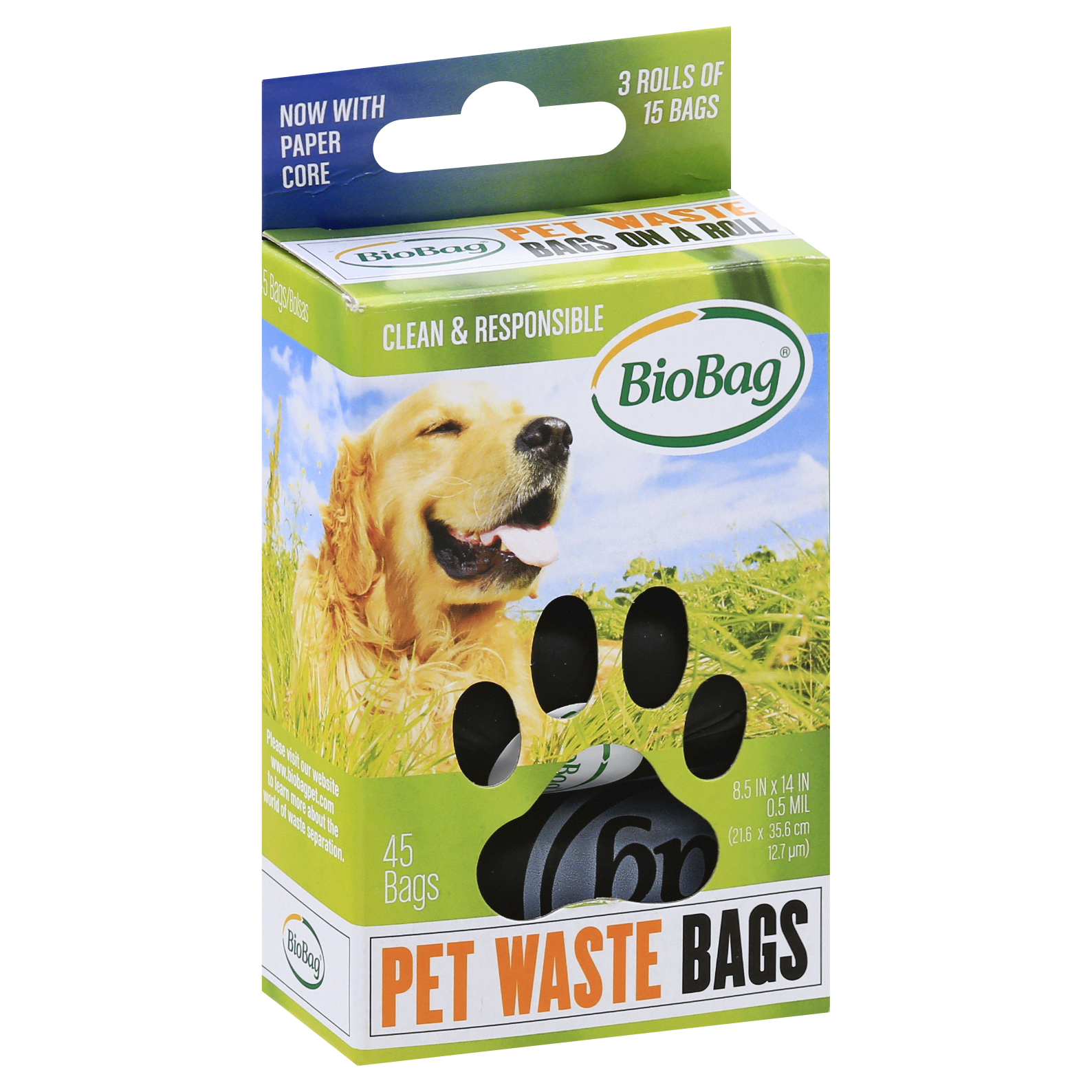 aluminium Mening Ale Pet Waste Bags on roll made from plants - 726 - GreenLine Paper Company