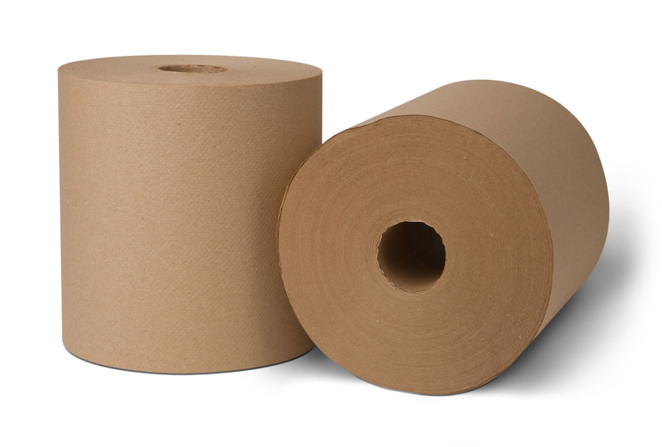 Preserve/Tork EcoSoft Natural Brown Non-perforated 800' Roll Towels - 751 -  GreenLine Paper Company