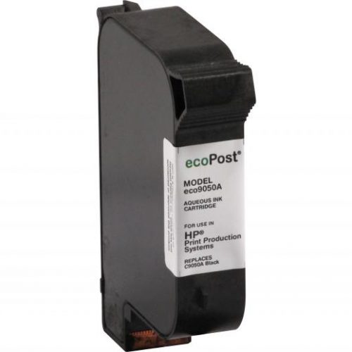 ecoPost Remanufactured Aqueous Black Ink Cartridge for HP C9050A