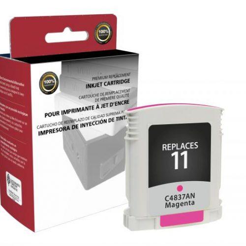Clover Remanufactured Magenta Ink Cartridge for HP C4837A (HP 11)