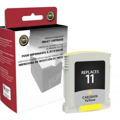 Clover Remanufactured Yellow Ink Cartridge for HP C4838A (HP 11)