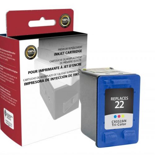 Clover Remanufactured Tri-Color Ink Cartridge for HP C9352AN (HP 22)