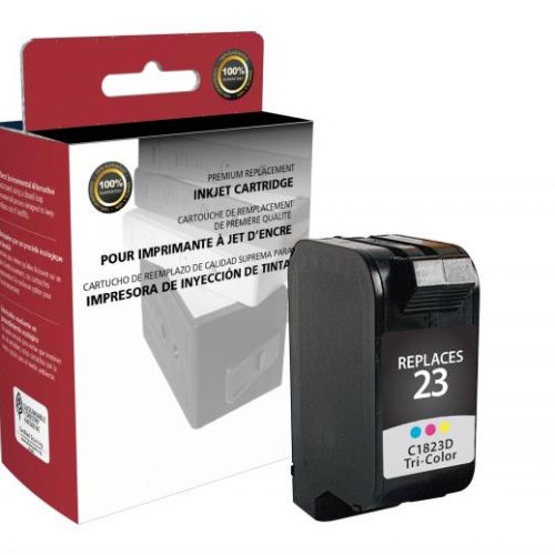 Clover Remanufactured Tri-Color Ink Cartridge for HP C1823D (HP 23)