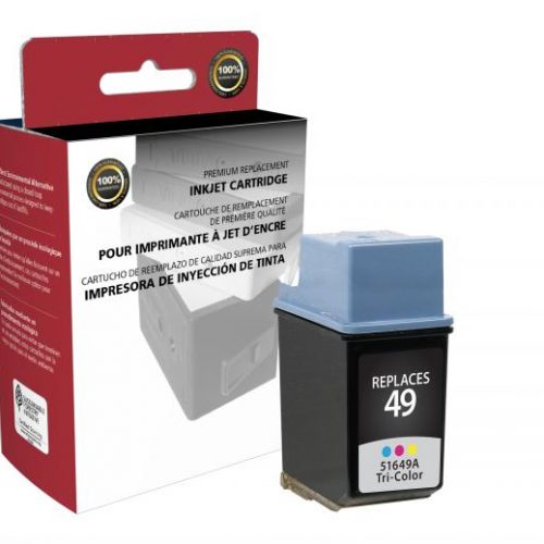 Clover Remanufactured Tri-Color Ink Cartridge for HP 51649A (HP 49)