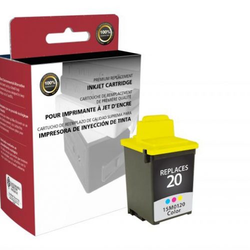 Clover Remanufactured Color Ink Cartridge for Lexmark #20