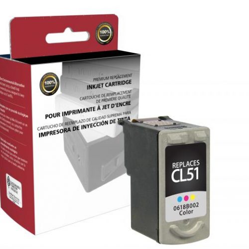 Clover Remanufactured High Yield Color Ink Cartridge for Canon CL-51