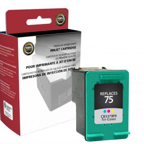 Clover Remanufactured Tri-Color Ink Cartridge for HP CB337WN (HP 75)