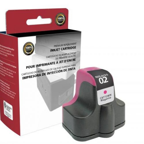 Clover Remanufactured Magenta Ink Cartridge for HP C8772WN (HP 02)