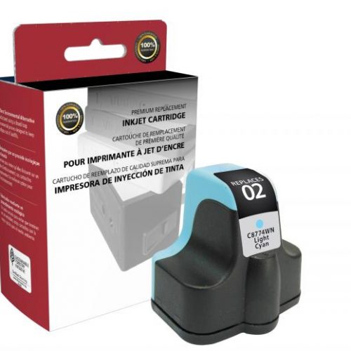 Clover Remanufactured Light Cyan Ink Cartridge for HP C8774WN (HP 02)
