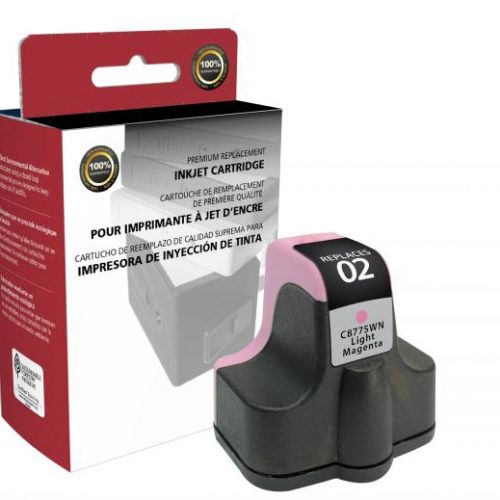 Clover Remanufactured Light Magenta Ink Cartridge for HP C8775WN (HP 02)