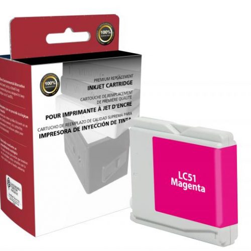Clover Remanufactured Magenta Ink Cartridge for Brother LC51