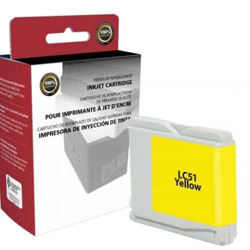 Clover Remanufactured Yellow Ink Cartridge for Brother LC51