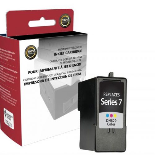 Clover Remanufactured High Yield Color Ink Cartridge for Dell Series 7