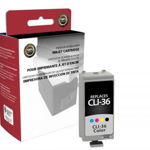 Clover Remanufactured Color Ink Cartridge for Canon CLI-36