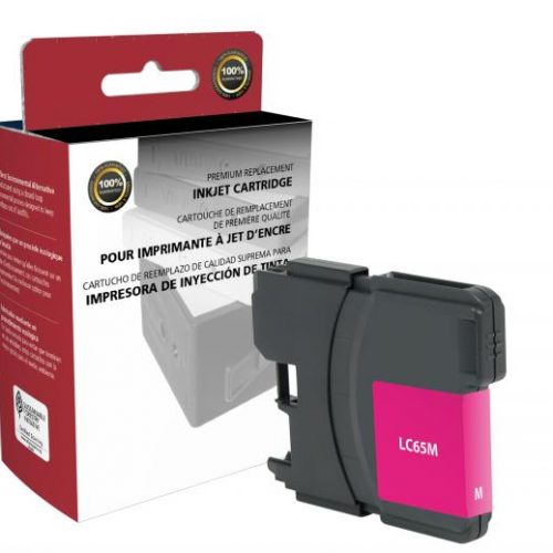 Clover Remanufactured High Yield Magenta Ink Cartridge for Brother LC65