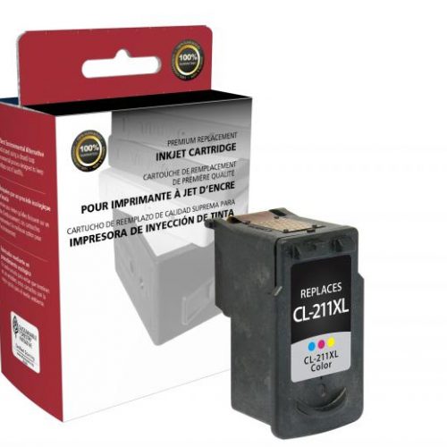 Clover Remanufactured High Yield Color Ink Cartridge for Canon CL-211XL