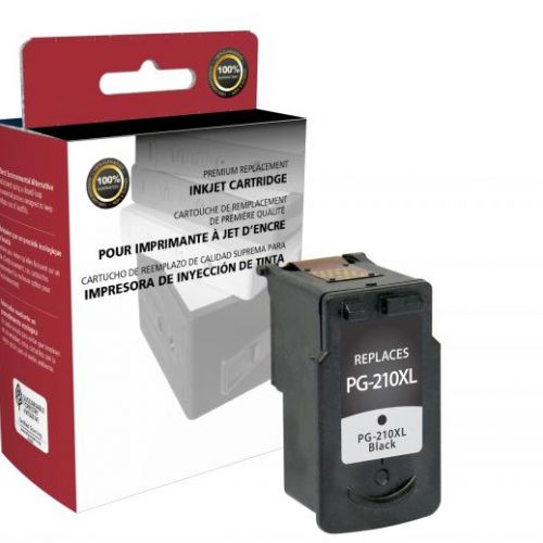Clover Remanufactured High Yield Black Ink Cartridge for Canon PG-210XL