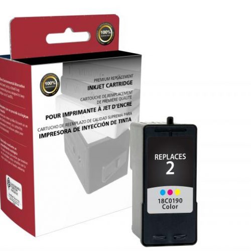Clover Remanufactured Color Ink Cartridge for Lexmark #2