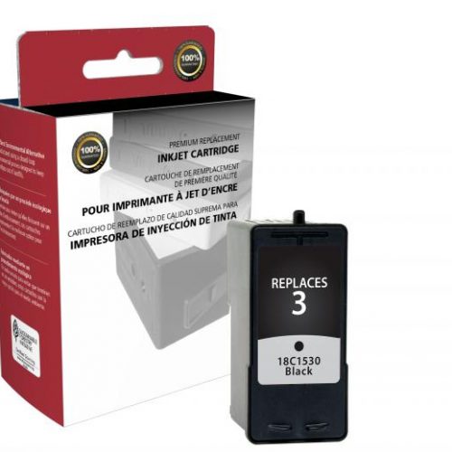 Clover Remanufactured Black Ink Cartridge for Lexmark #3