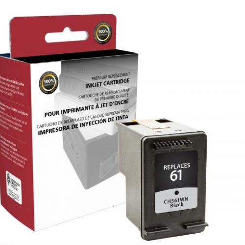 Clover Remanufactured Black Ink Cartridge for HP CH561WN (HP 61)