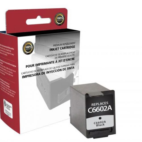 Clover Remanufactured Black Ink Cartridge for HP C6602A