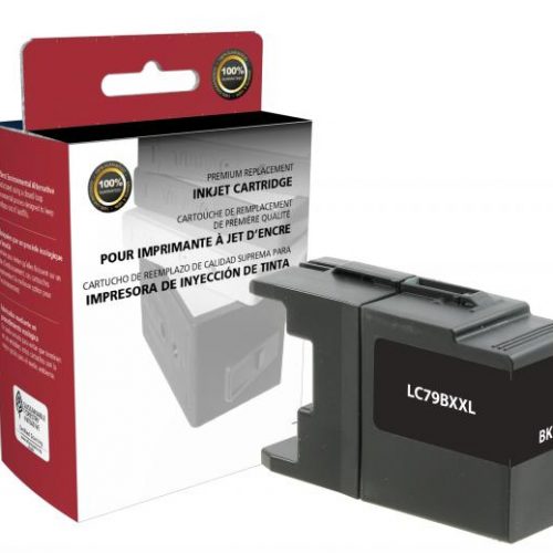 Clover Non-OEM New Extra High Yield Black Ink Cartridge for Brother LC79XXL