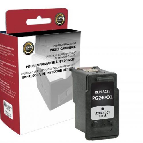 Clover Remanufactured Extra High Yield Black Ink Cartridge for Canon PG-240XXL