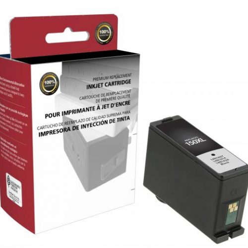 Clover Non-OEM New High Yield Black Ink Cartridge for Lexmark #150XL