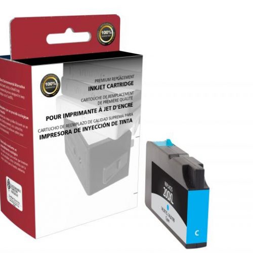 Clover Remanufactured High Yield Cyan Ink Cartridge for Lexmark #200XL