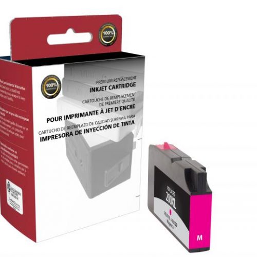 Clover Remanufactured High Yield Magenta Ink Cartridge for Lexmark #200XL