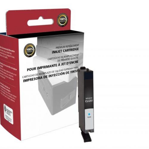 Clover Remanufactured Cyan Ink Cartridge for Canon CLI-251