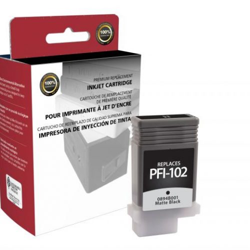 Clover Remanufactured Matte Black Ink Cartridge for Canon PFI-102