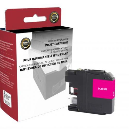 Clover Non-OEM New Super High Yield Magenta Ink Cartridge for Brother LC105XXL