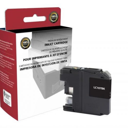 Clover Non-OEM New Super High Yield Black Ink Cartridge for Brother LC107XXL