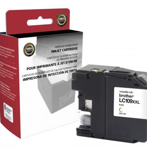 Clover Remanufactured Super High Yield Black Ink Cartridge for Brother LC109