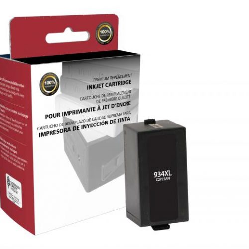 Clover Remanufactured High Yield Black Ink Cartridge for HP C2P23AN (HP 934XL)