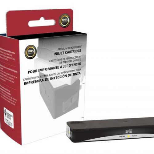 Clover Remanufactured High Yield Yellow Ink Cartridge for HP CN628AM (HP 971XL)