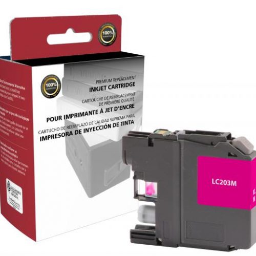 Clover Remanufactured High Yield Magenta Ink Cartridge for Brother LC203