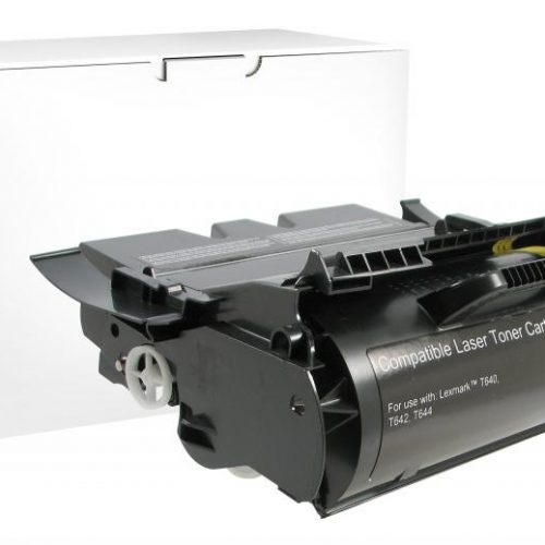 Clover Remanufactured High Yield Toner Cartridge for Lexmark Compliant T640/T642/T644/X642/X644/X646