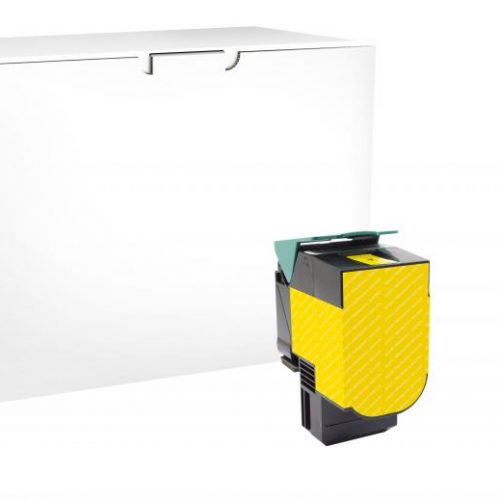 Clover Remanufactured High Yield Yellow Toner Cartridge for Lexmark C540/C544/X543/X544