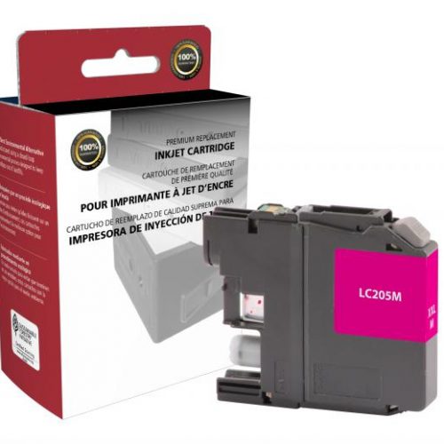 Clover Remanufactured Super High Yield Magenta Ink Cartridge for Brother LC205XXL