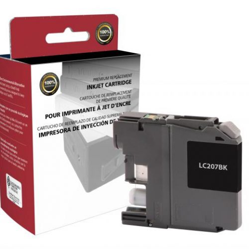 Clover Remanufactured Super High Yield Black Ink Cartridge for Brother LC207XXL