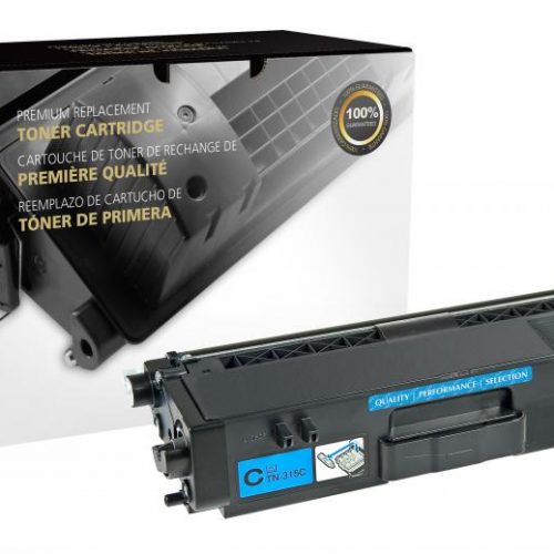 Clover Remanufactured High Yield Cyan Toner Cartridge for Brother TN315