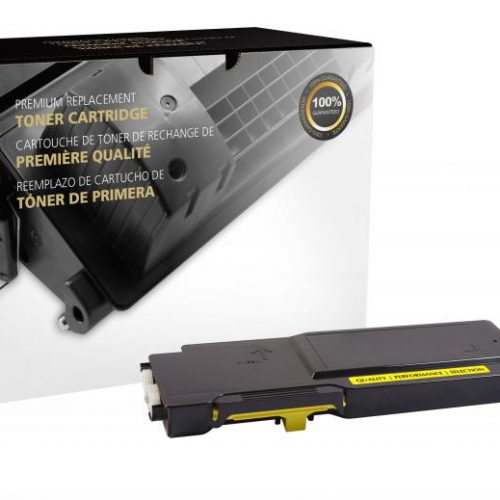 Clover Remanufactured High Yield Yellow Toner Cartridge for Dell C3760