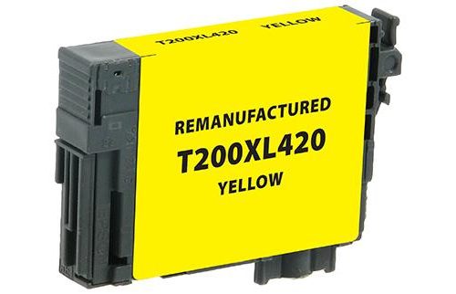 EPC Remanufactured High Yield Yellow Ink Cartridge for Epson T200XL420