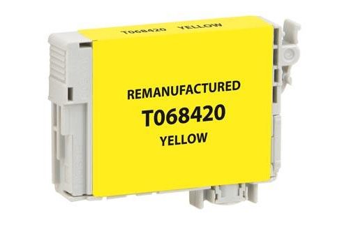 EPC Remanufactured High Yield Yellow Ink Cartridge for Epson T068420